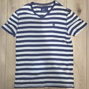 🧿Express Men's Striped Lion logo Tee (L)